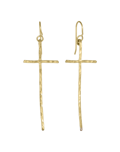 Skinny Cross Earrings