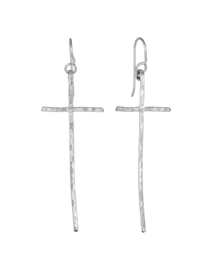 Skinny Cross Earrings