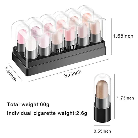 🎁2024 New Year Hot Sale🎁Eye pencil set 12 couleurs imperméable long lasting water Glitter Shimmer Eye Shadow Pen