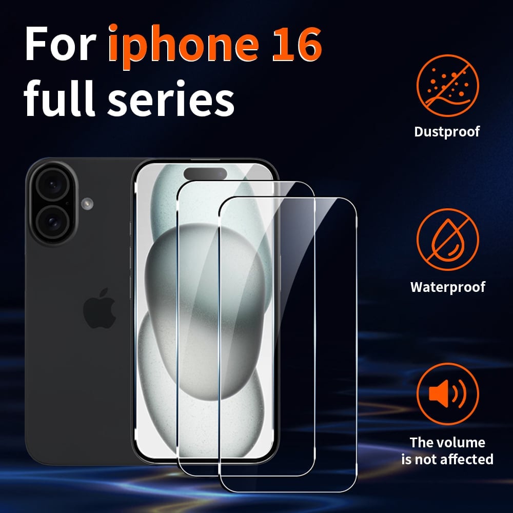 📱Screen Protector -Fingerprint-proof Dust Free Without Bubbles