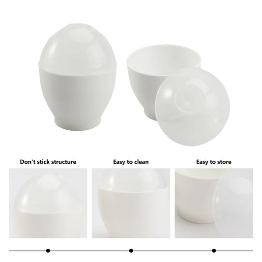 2 Pack Home Kitchen Microwave Egg Boiler